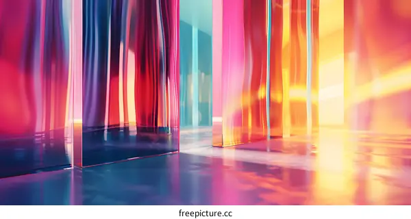 Abstract Minimalist Glass Architecture Background