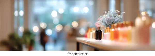 Fragrance Display in a Modern Shop