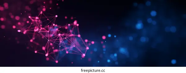 Abstract Digital Network Design Illustration