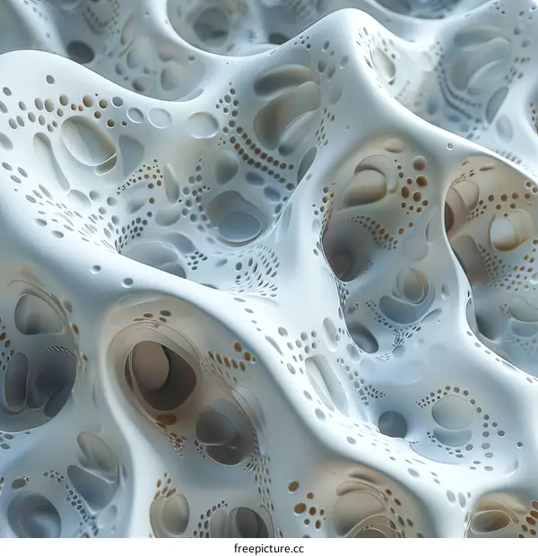 Abstract Futuristic Organic Structure CGI