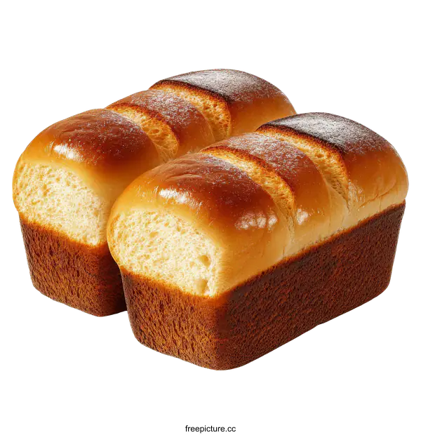 [Transparent Background PNG]Two Loaves of Fresh Baked Bread