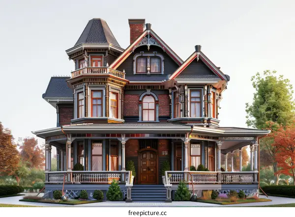 Victorian Era Mansion Exterior Design