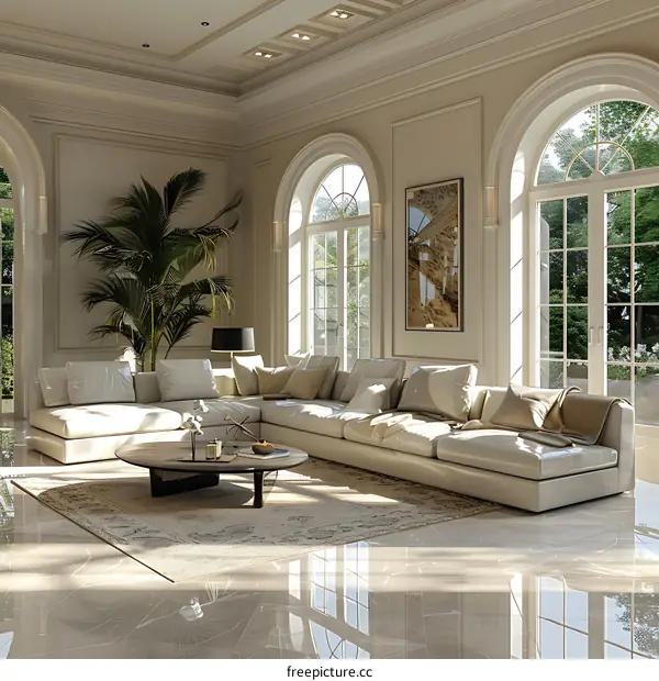 Modern minimalist living room