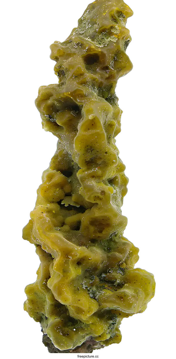 [Transparent Background PNG]Macro Photography of a Yellow Sea Sponge