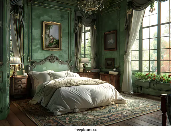 Bedroom in the style of The Wizard of Oz
