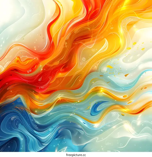 Colorful abstract painting