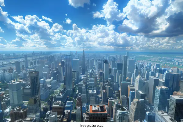 New York City Skyline: A Breathtaking Panorama of the Urban Metropolis