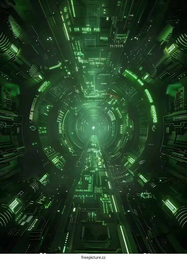 Futuristic Sci-Fi Tunnel