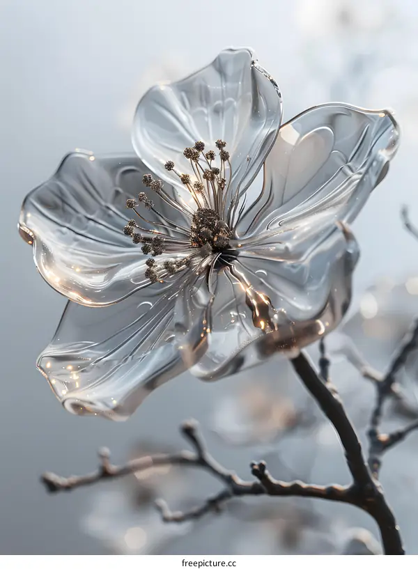 Crystal Clear Flower Bloom