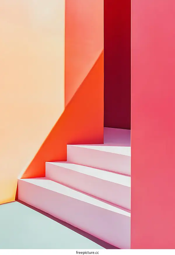 Minimalist Abstract Architecture with Geometric Shapes