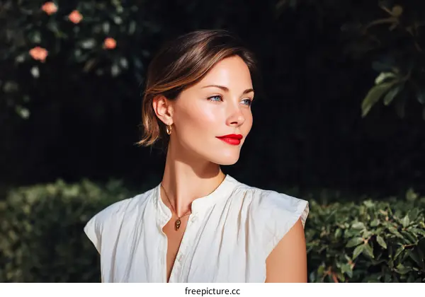 Outdoor Fashion Portrait of a Caucasian Woman