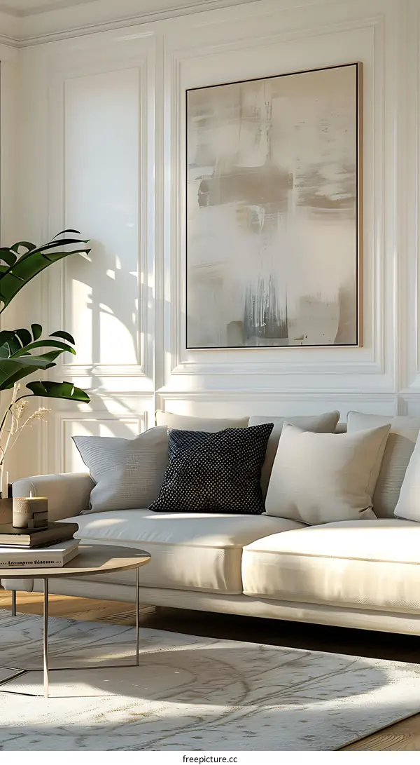 Modern minimalist living room