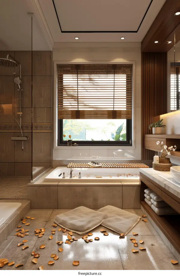 Modern Luxurious Spa Bathroom Interior Design