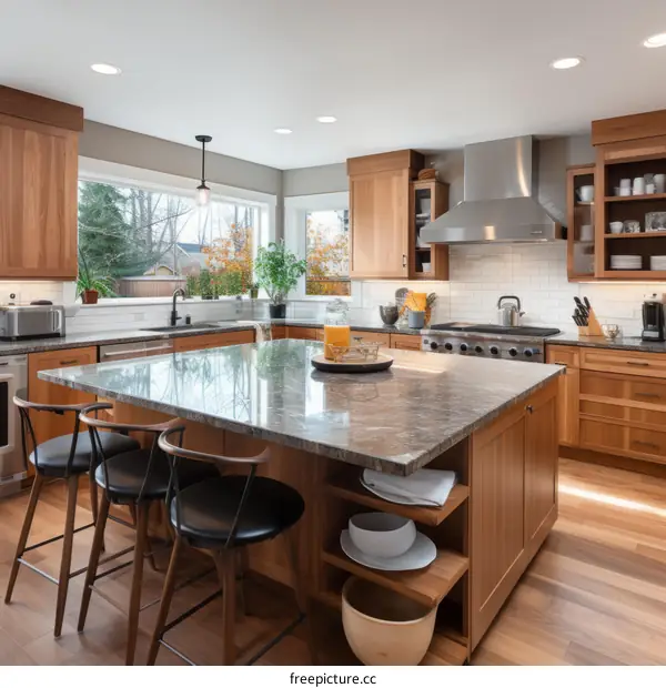 Kitchen Island with Seating and Storage
