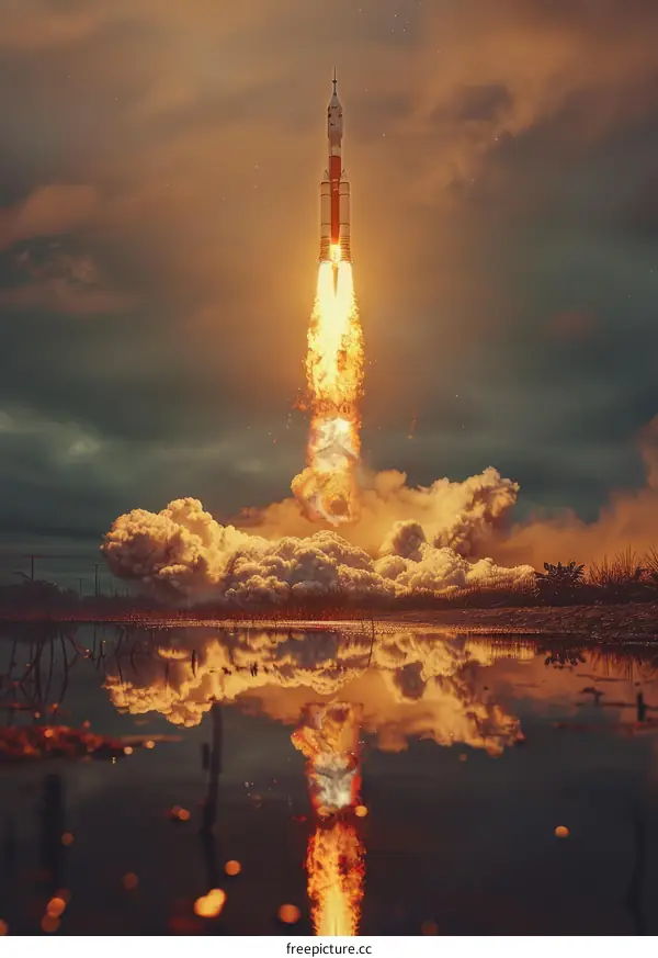 Launch of the Saturn V Rocket from Kennedy Space Center