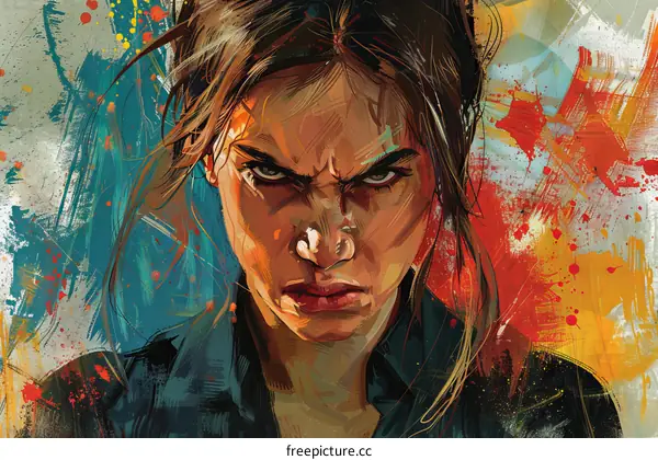 Illustration of a womans face