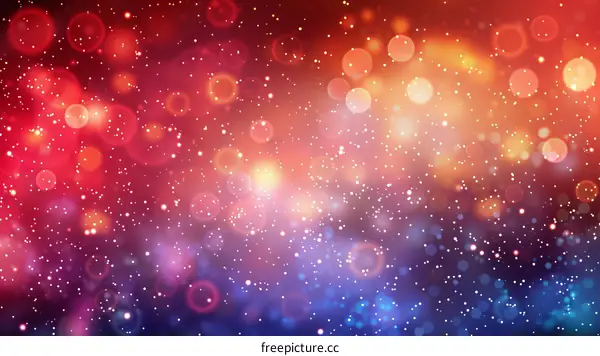 Abstract Light Effects, Red and Blue