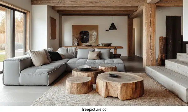 Modern Rustic Living Room Interior Design