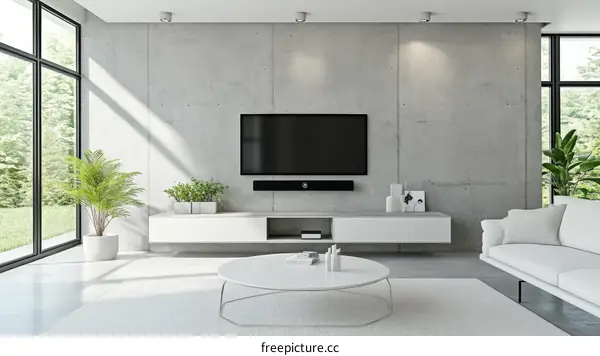 Modern Minimalist Living Room Interior Design
