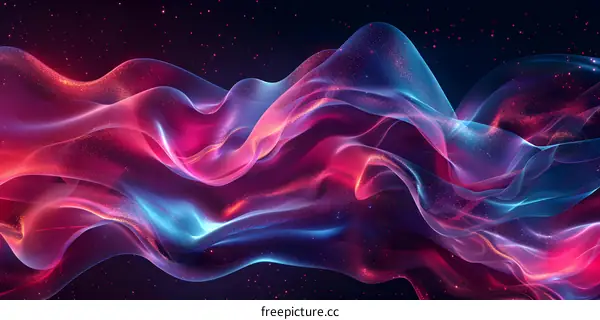 Abstract Colorful Wavy Background