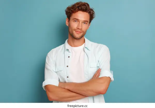 Portrait of a Confident Caucasian Man