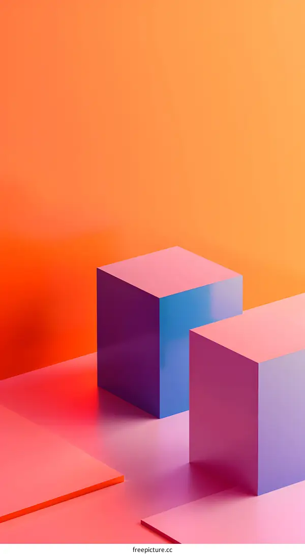 Minimalist Abstract Geometric Shapes Background