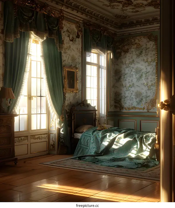 Vintage Bedroom Interior With French Style