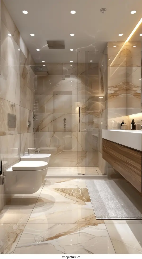 Modern, Minimalistic Bathroom interior design
