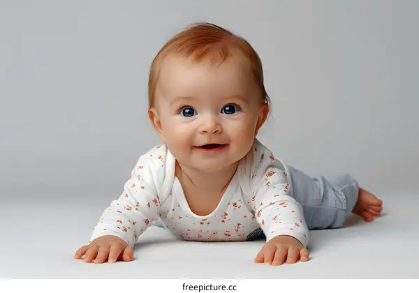 Portrait of a happy smiling baby