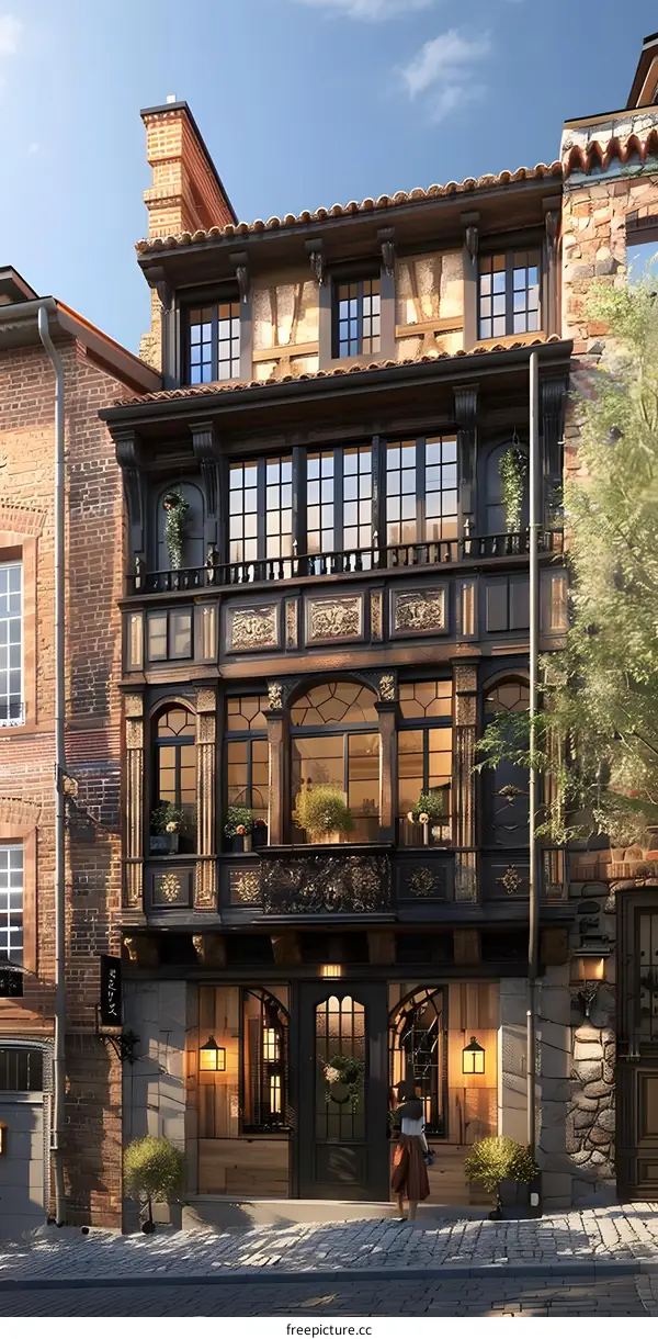 European-style retro building