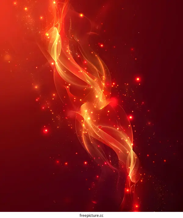 Abstract Red and Gold Background