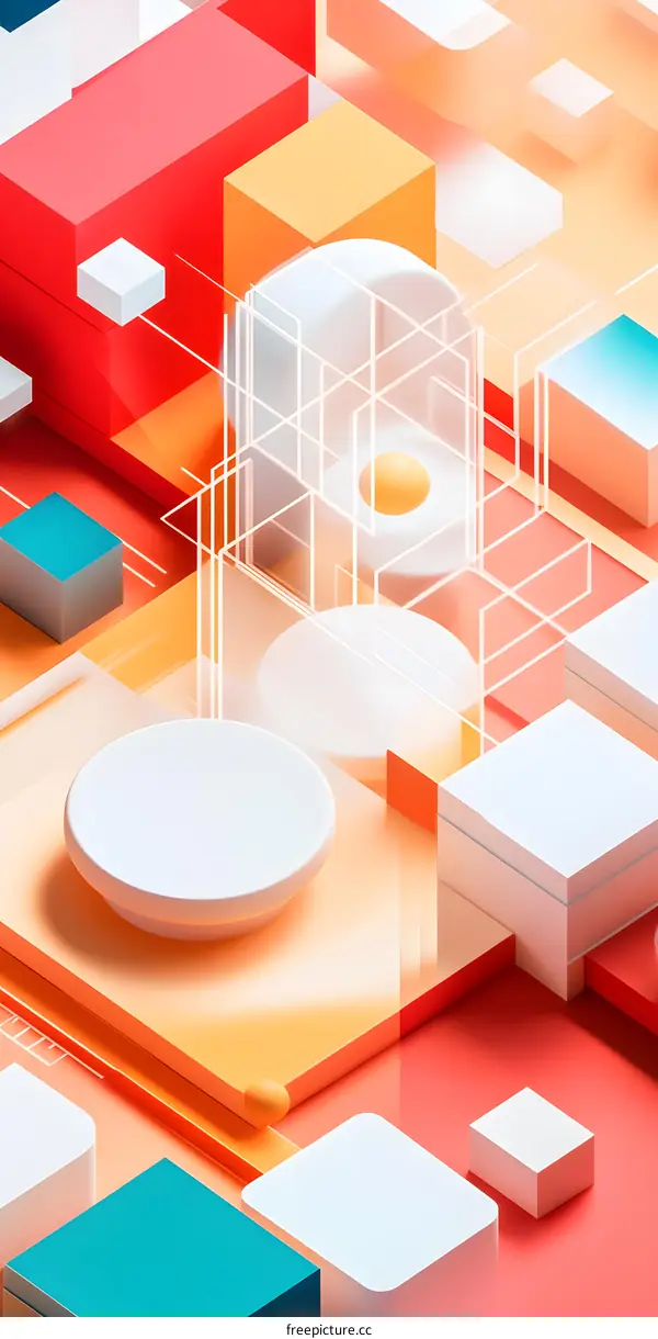 Abstract Geometric Shapes and Patterns Background