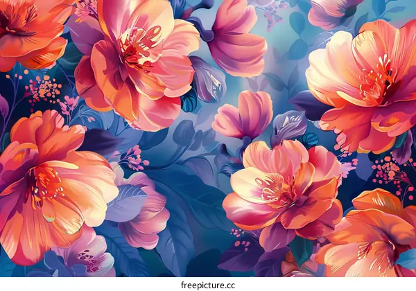 Flower Bouquet Bursting Into Life