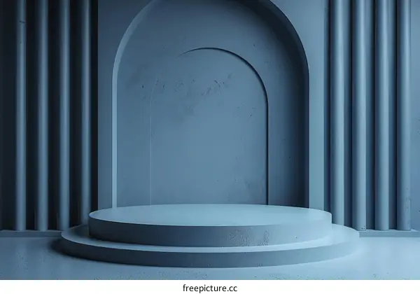 Elegant Minimalist Empty Podium Display Background