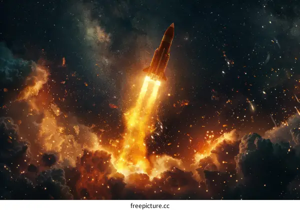 Rocket Launch: A Blaze of Glory