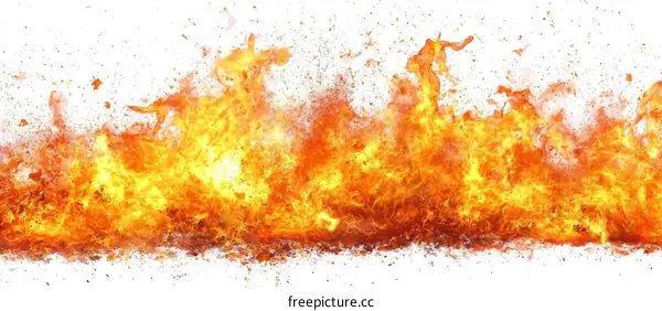 Fiery Explosion Abstract Background