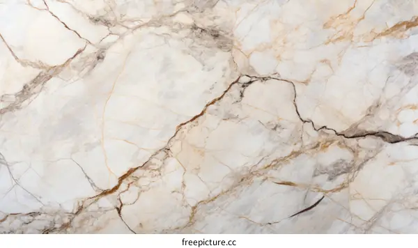 Elegant High Resolution Marble Texture In White and Gold