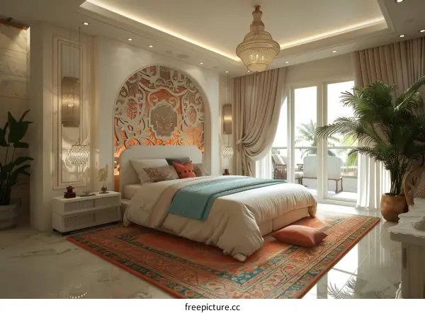 Luxury Bedroom Interior Design Illustration