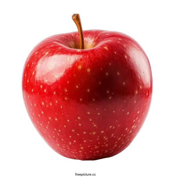 [Transparent Background PNG]Close Up of a Red Apple