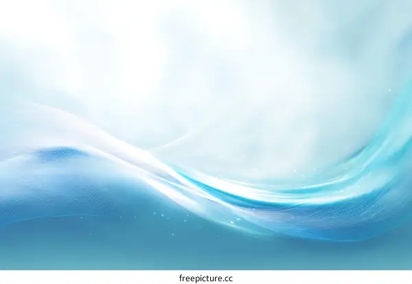 Abstract Light Blue Wave Background Design