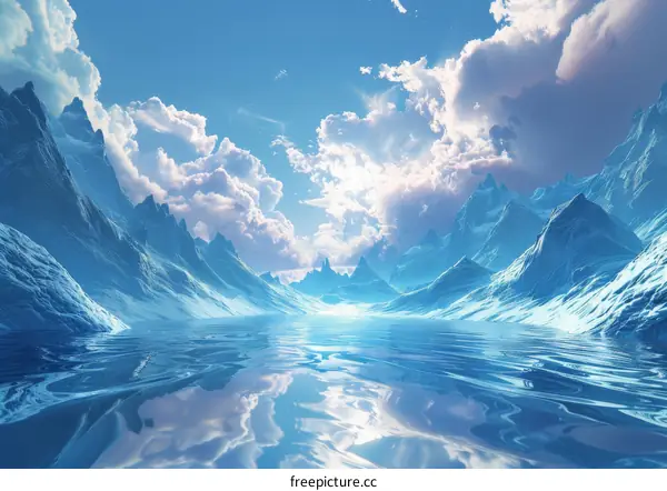 Floating Islands in a Fantasy Landscape