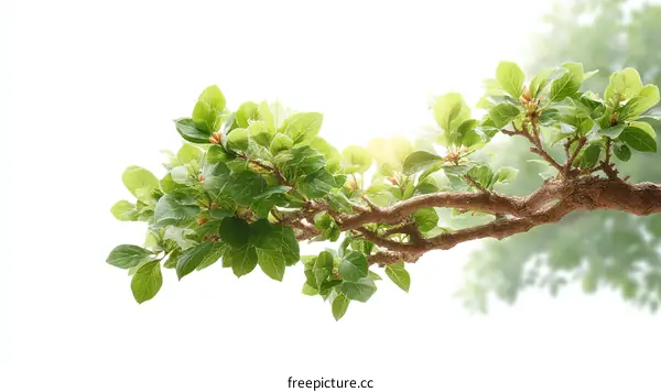 Fresh Green Bonsai Branches