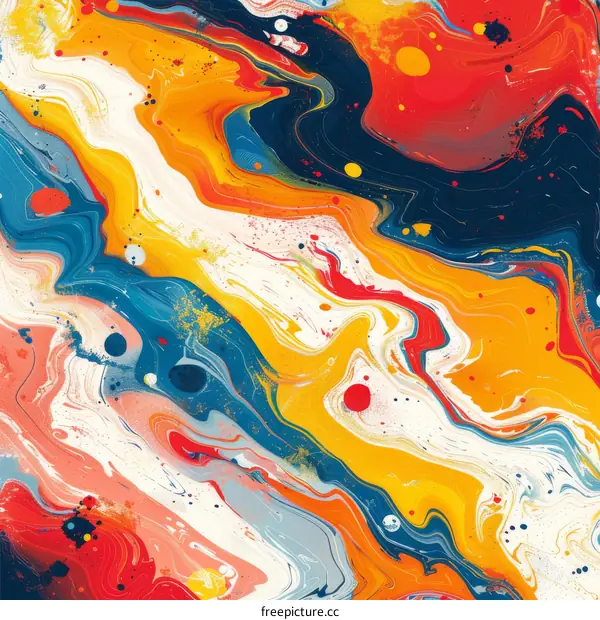 Colorful abstract painting