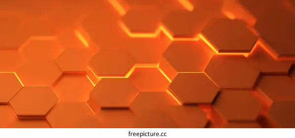 Abstract Geometric Hexagonal Pattern Background