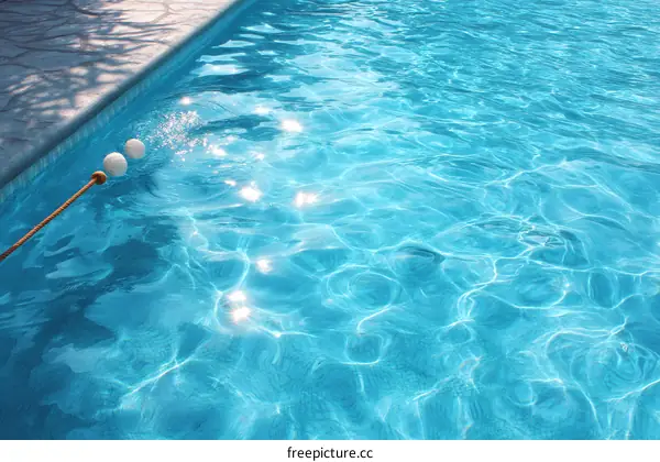 Turquoise Swimming Pool Water Surface