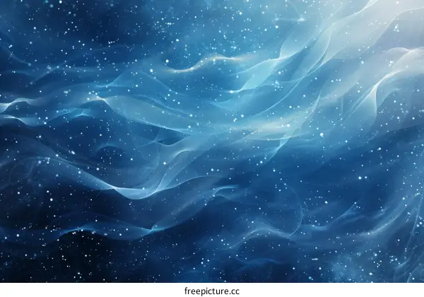 Blue Waves and Shining Stardust