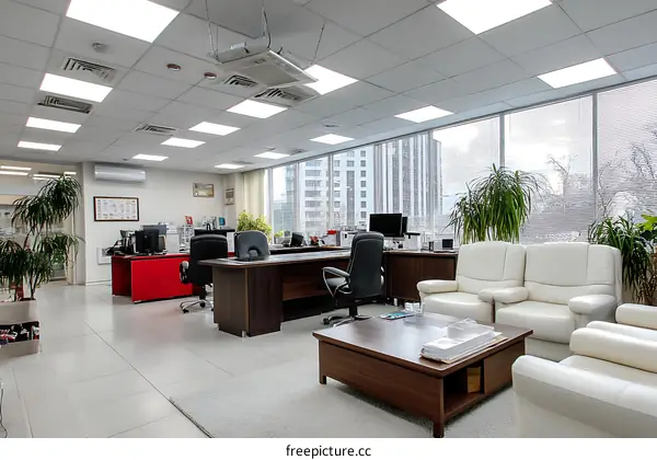 Modern Office Interior Design with Daylight