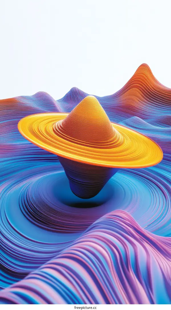 Abstract Colorful Geometric Shapes Design