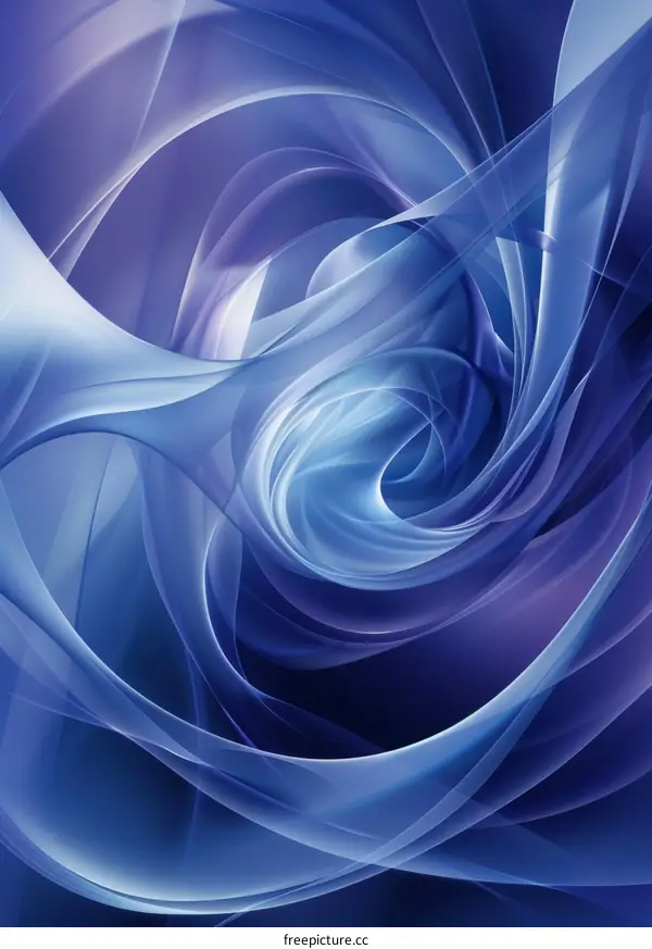 Abstract Blue and Purple Flowing Lines