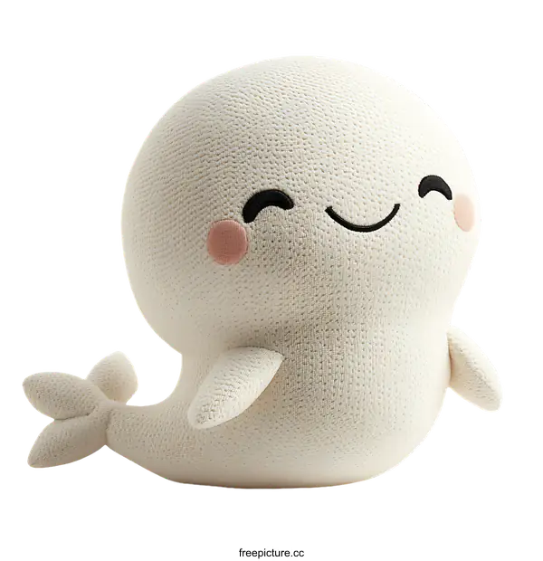 [Transparent Background PNG]Cute Cartoon Whale Stuffed Animal